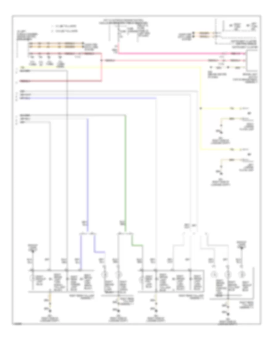 Exterior Lamps Wiring Diagram (5 of 5) for Audi S6 2014