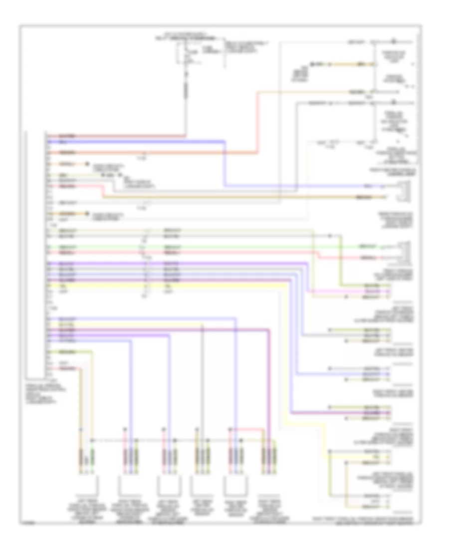 Parking Assistant Wiring Diagram for Audi S6 2014