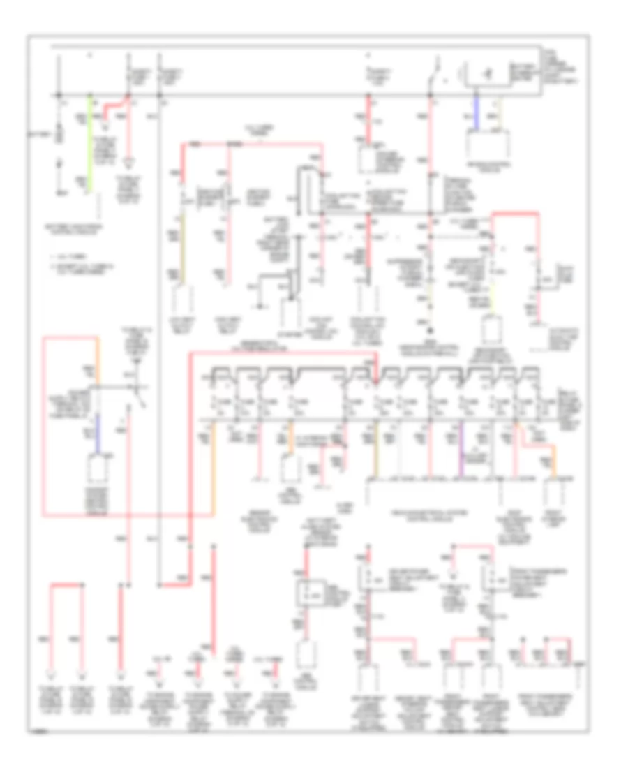 Power Distribution Wiring Diagram 1 of 10 for Audi S6 2014