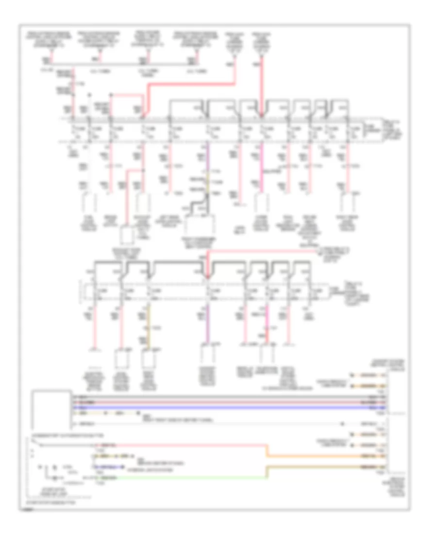 Power Distribution Wiring Diagram (4 of 10) for Audi S6 2014