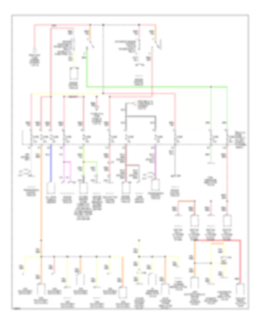 Power Distribution Wiring Diagram (9 of 10) for Audi S6 2014