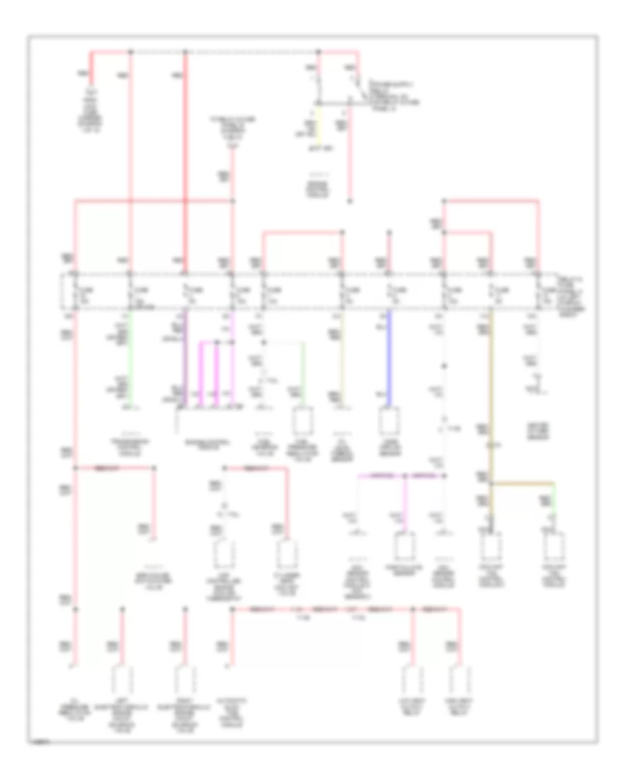 Power Distribution Wiring Diagram (10 of 10) for Audi S6 2014