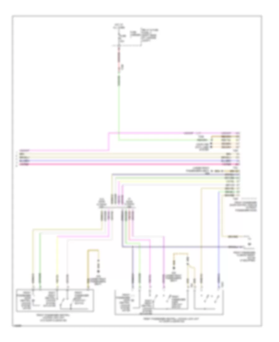 Power Door Locks Wiring Diagram (6 of 6) for Audi S6 2014