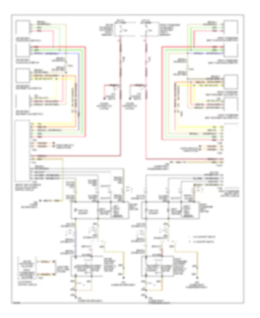 Heated Seats Wiring Diagram with Memory for Audi S6 2014