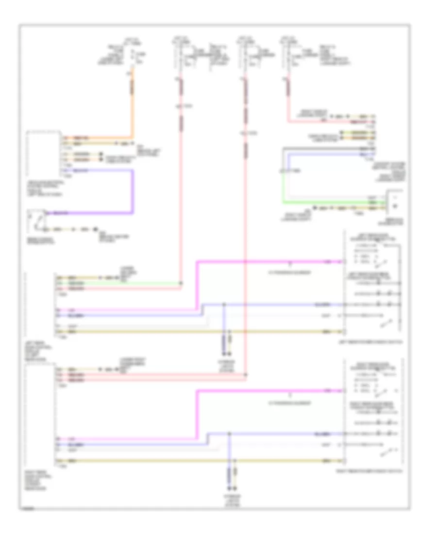 Rear Window Sun Shade Wiring Diagram for Audi S6 2014