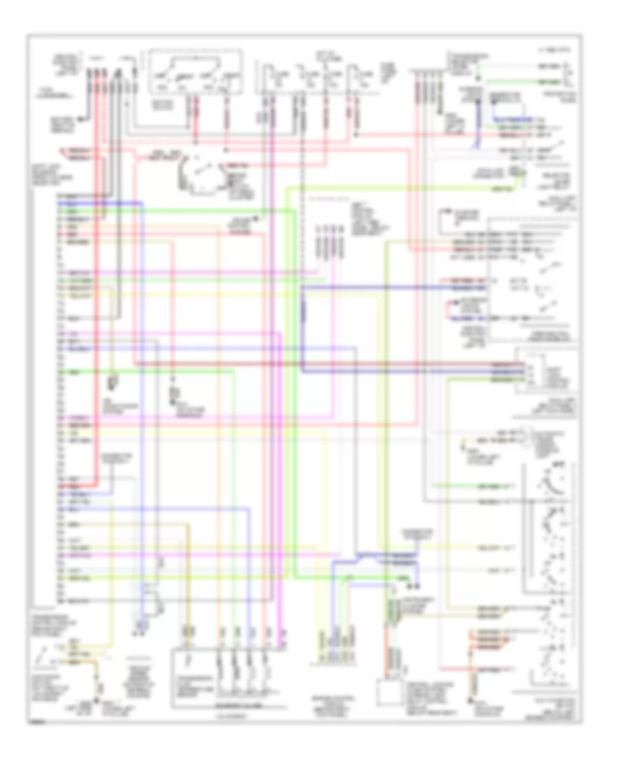 A T Wiring Diagram for Audi 100 1993