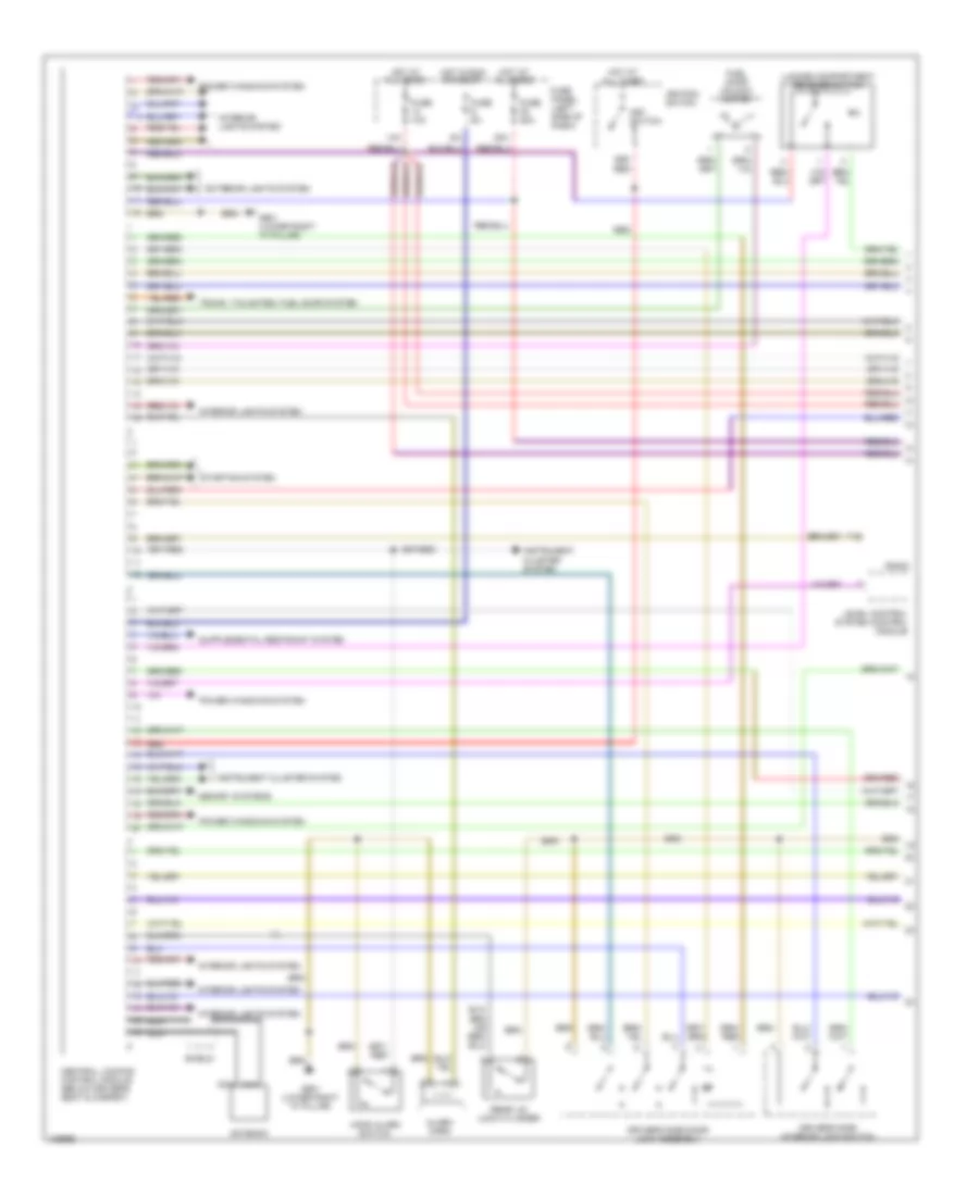 Anti theft Wiring Diagram with Head Air Bag 1 of 2 for Audi A6 Quattro 2000