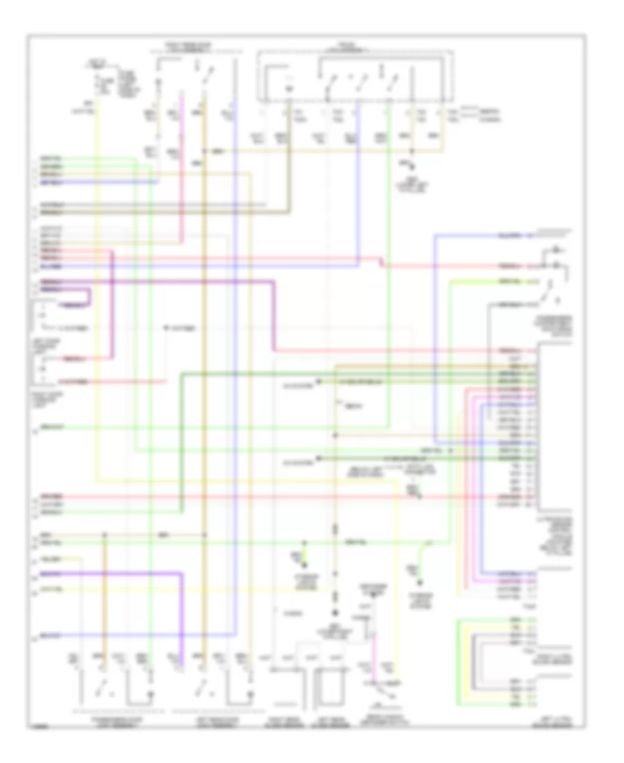 Anti theft Wiring Diagram with Head Air Bag 2 of 2 for Audi A6 Quattro 2000