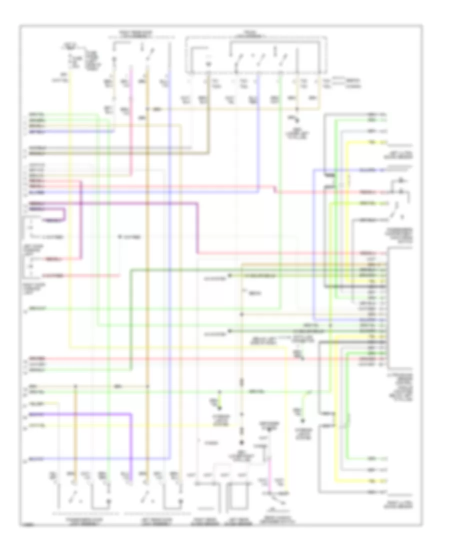 Anti theft Wiring Diagram without Head Air Bag 2 of 2 for Audi A6 Quattro 2000