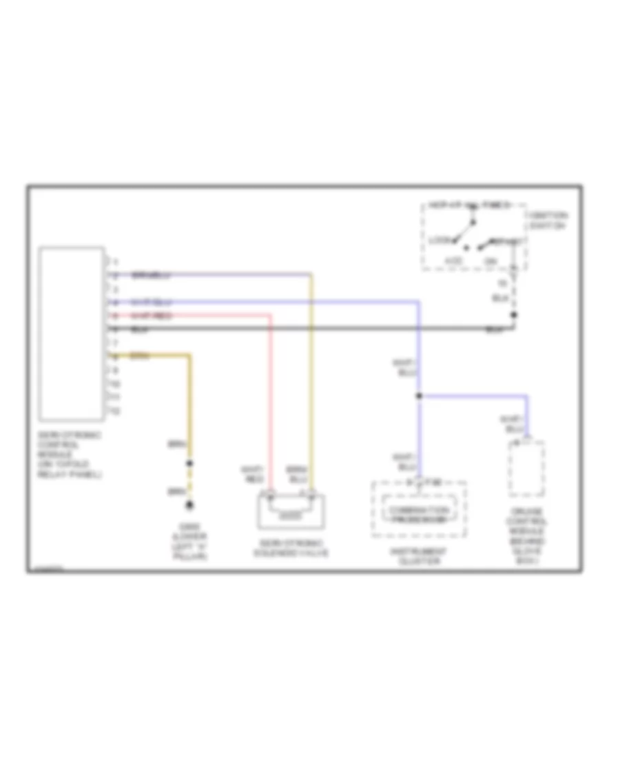 Electronic Power Steering Wiring Diagram for Audi A6 Quattro 2000