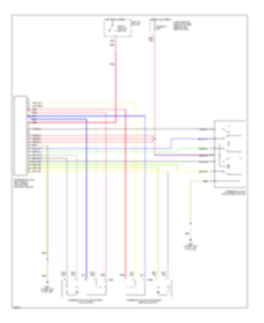 Power Steering Column Wiring Diagram for Audi A6 Quattro 2000