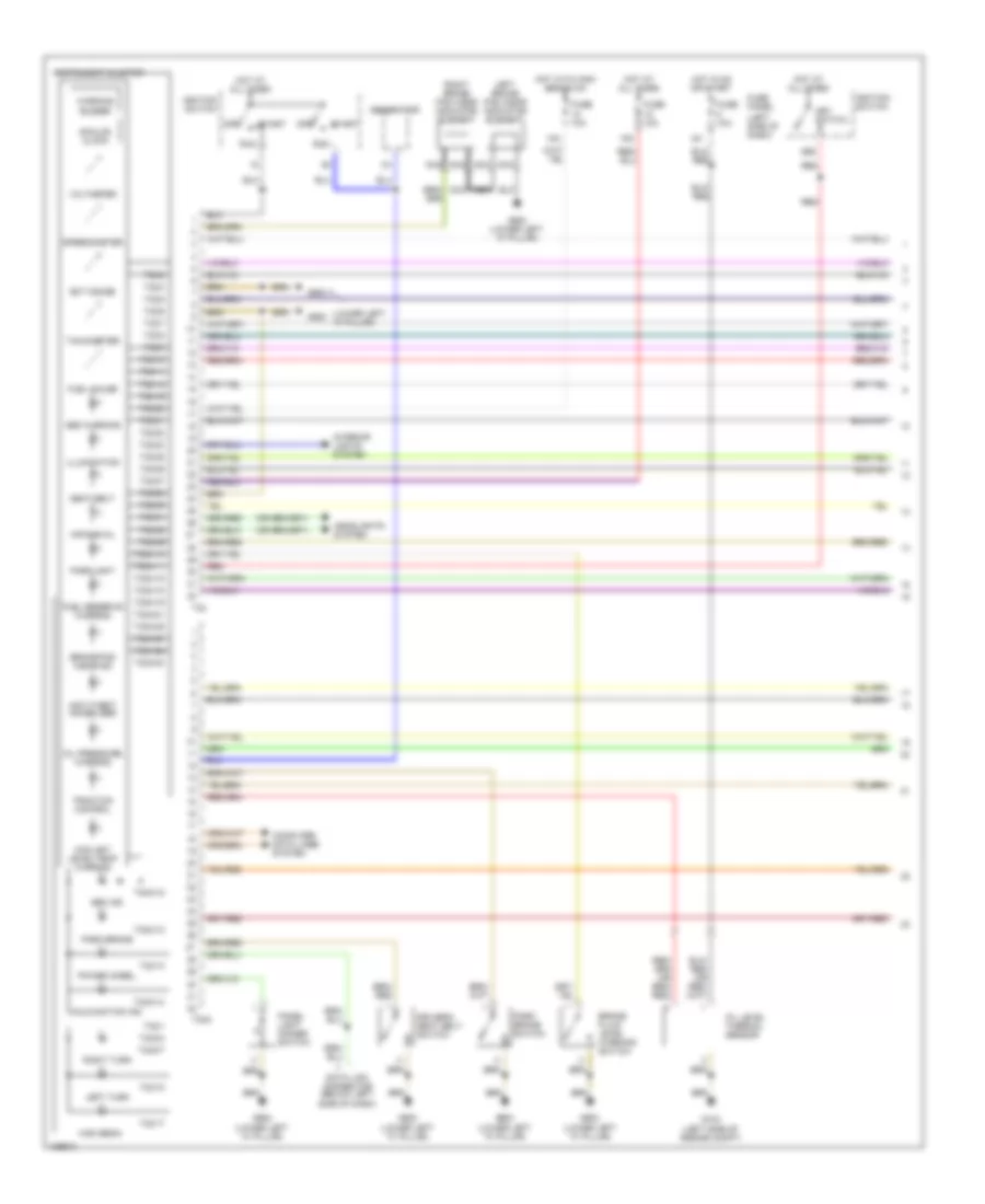 Instrument Cluster Wiring Diagram 1 of 2 for Audi A6 Quattro 2000