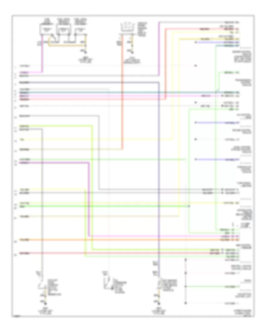 Instrument Cluster Wiring Diagram 2 of 2 for Audi A6 Quattro 2000