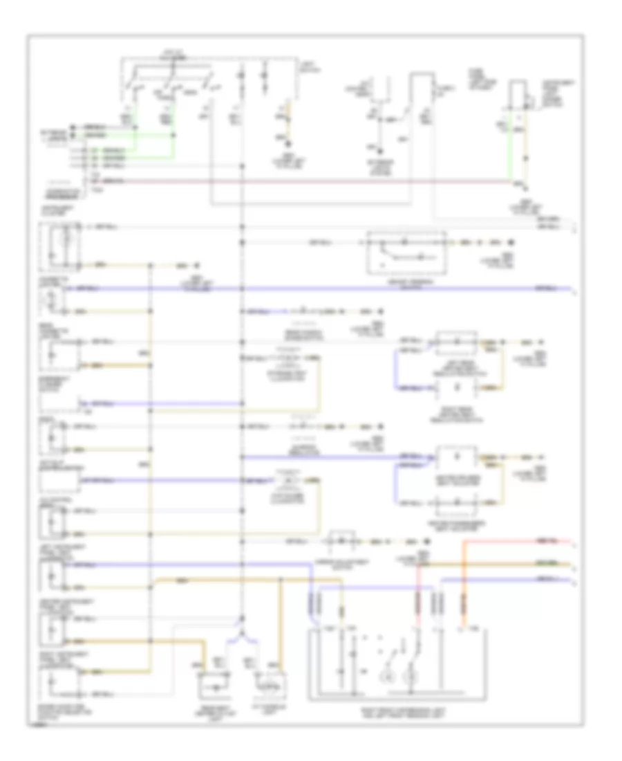 Interior Lights Wiring Diagram 1 of 3 for Audi A6 Quattro 2000