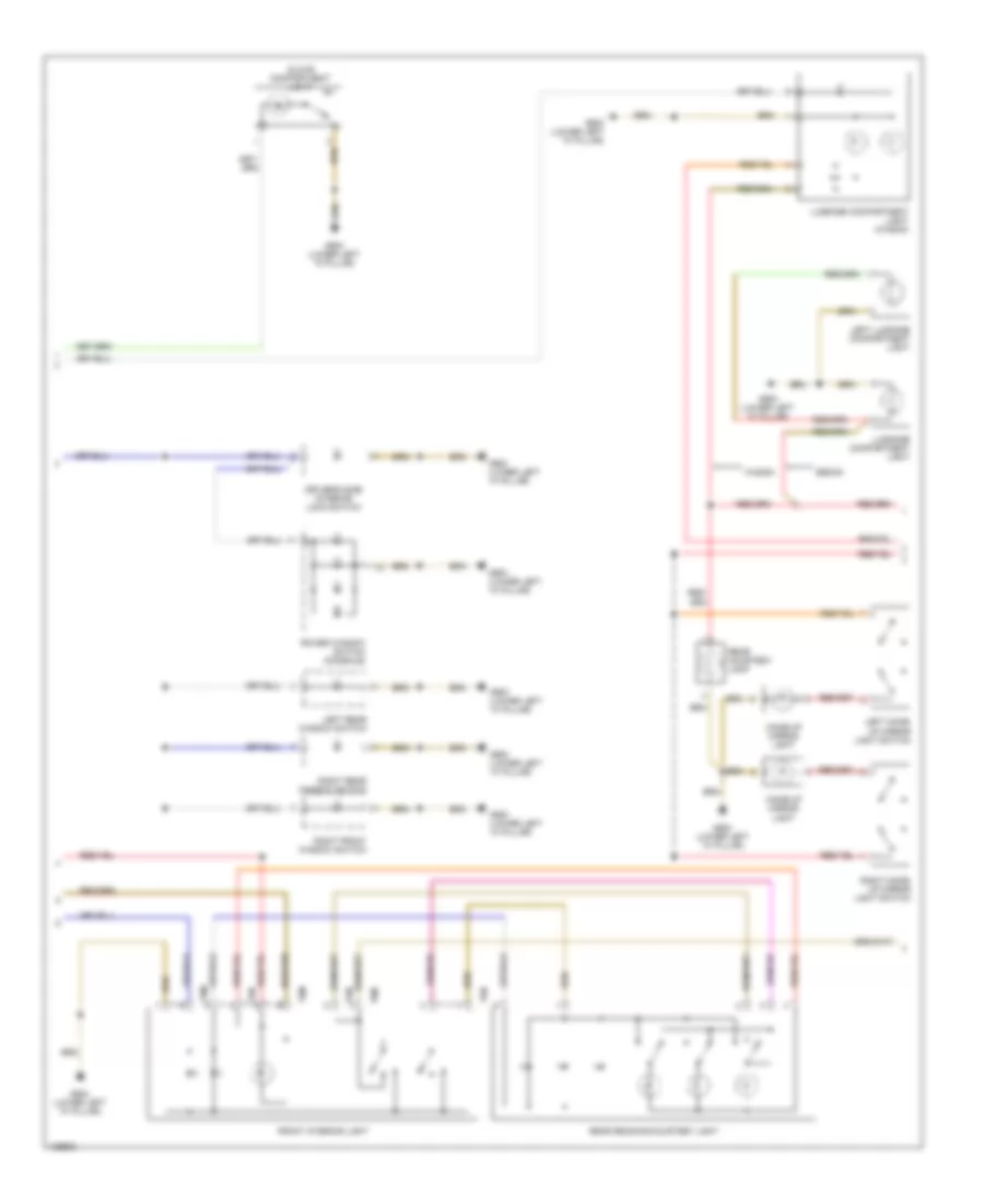 Interior Lights Wiring Diagram 2 of 3 for Audi A6 Quattro 2000