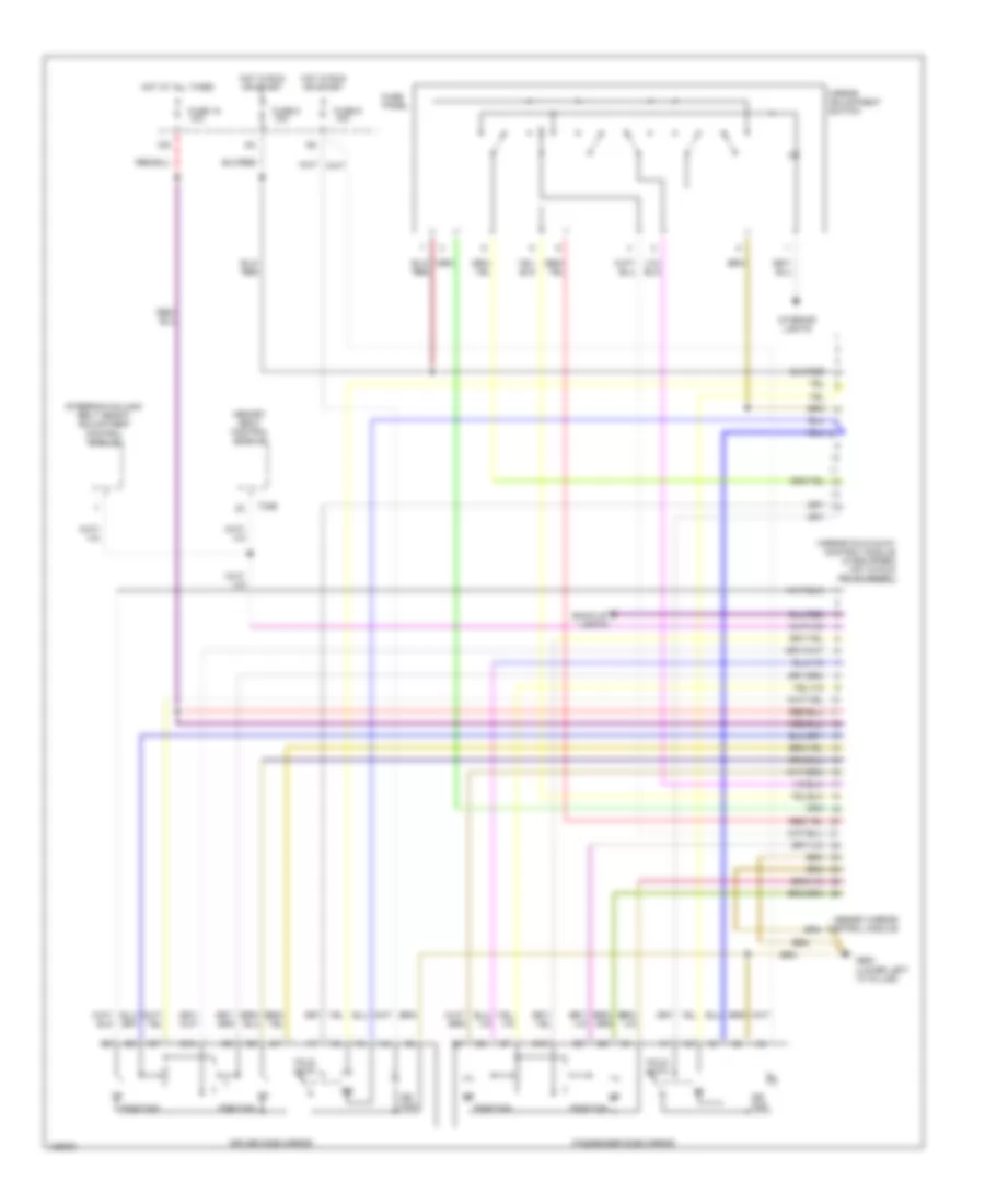 Memory Mirrors Wiring Diagram for Audi A6 Quattro 2000