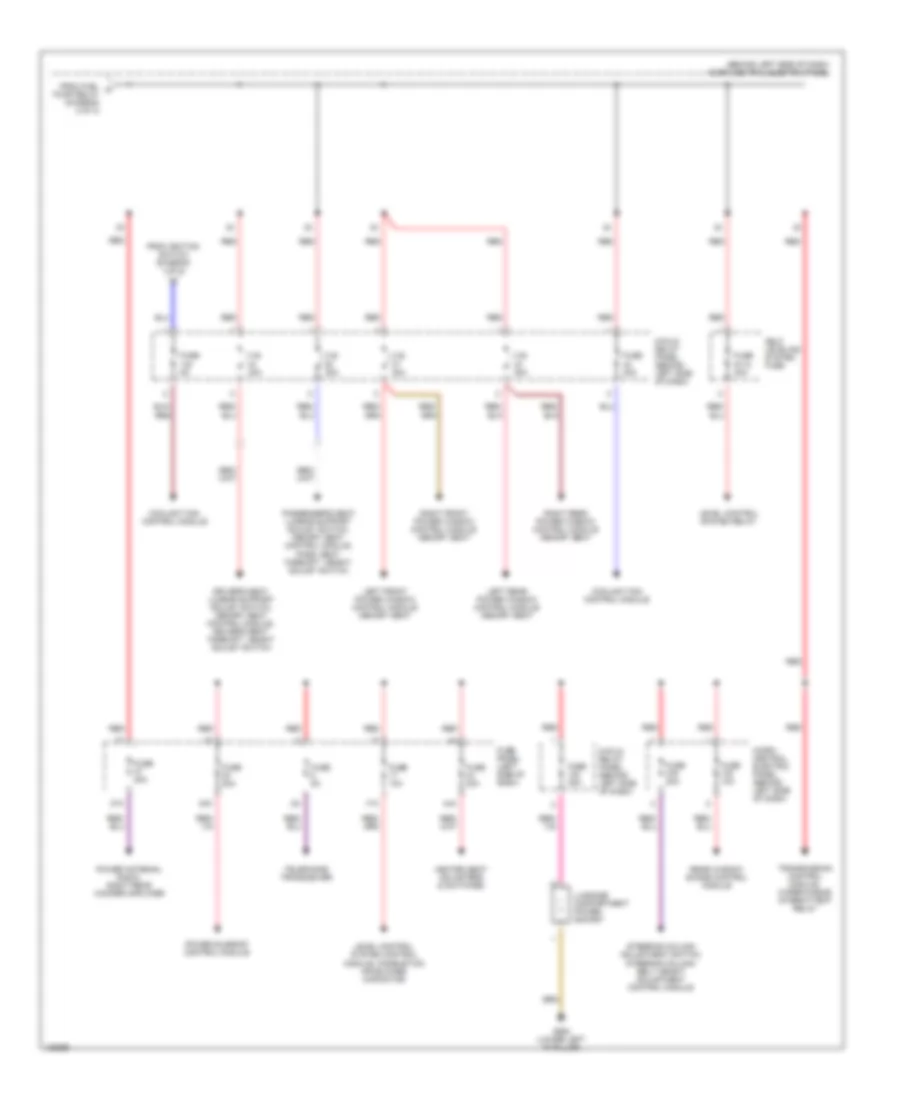 Power Distribution Wiring Diagram 3 of 3 for Audi A6 Quattro 2000