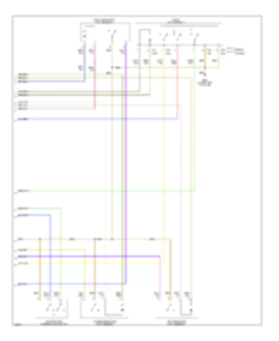 Power Door Locks Wiring Diagram 2 of 2 for Audi A6 Quattro 2000