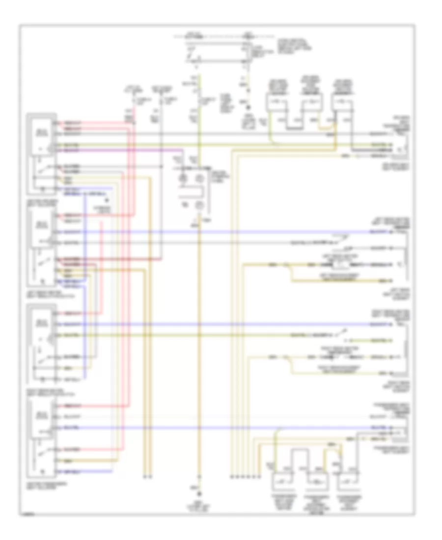 Heated Seats Wiring Diagram for Audi A6 Quattro 2000