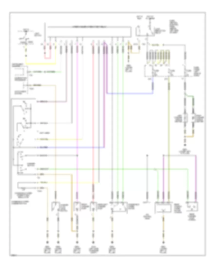 Wiper Washer Wiring Diagram for Audi A6 Quattro 2000