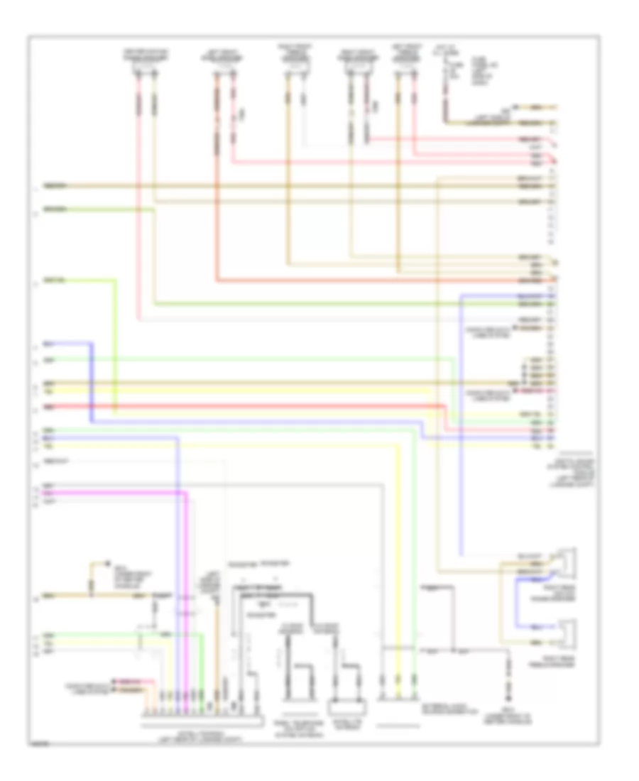 Radio Wiring Diagram, without Bose (2 of 2) for Audi TT S 2011