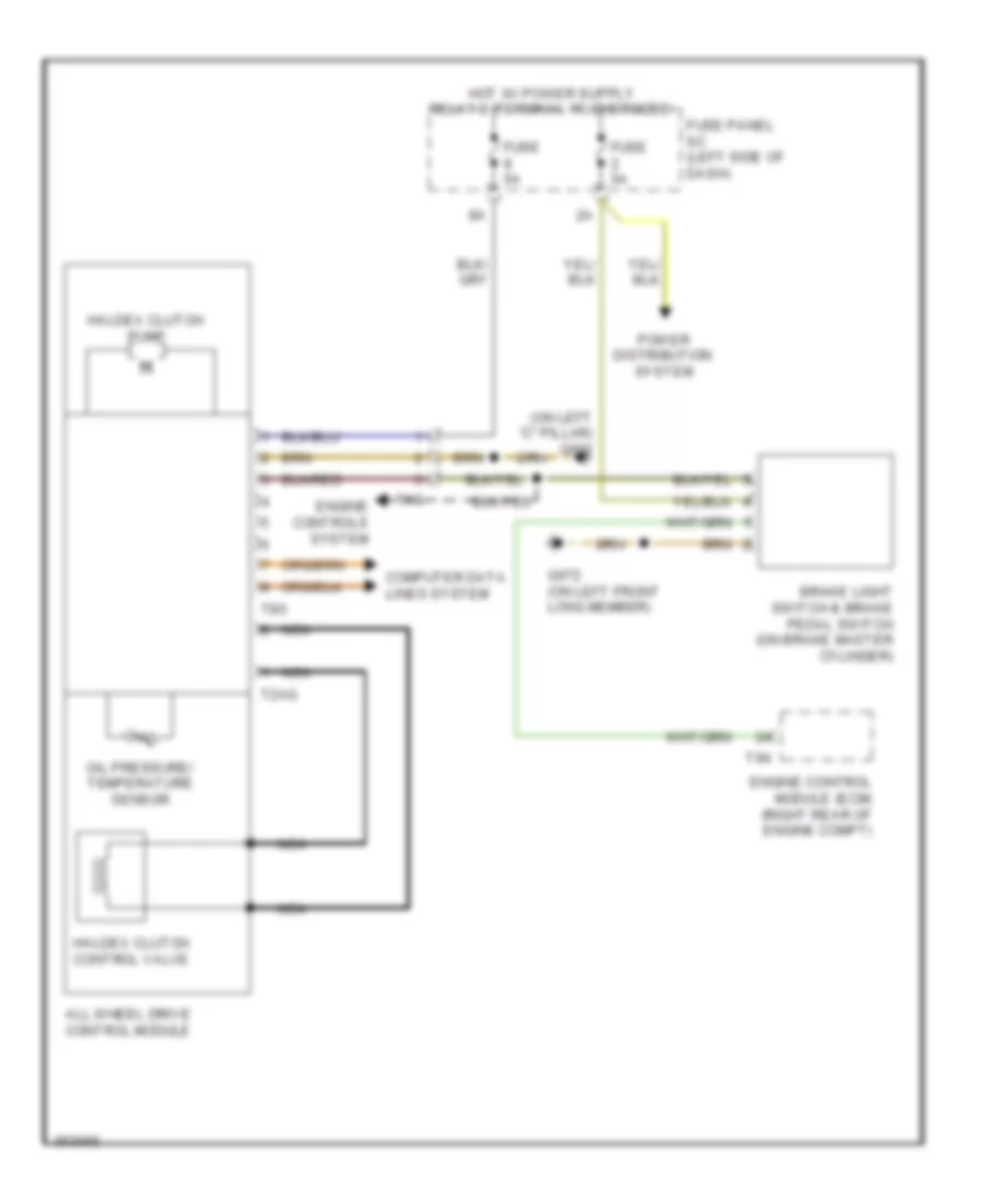 AWD Wiring Diagram for Audi TT S 2011