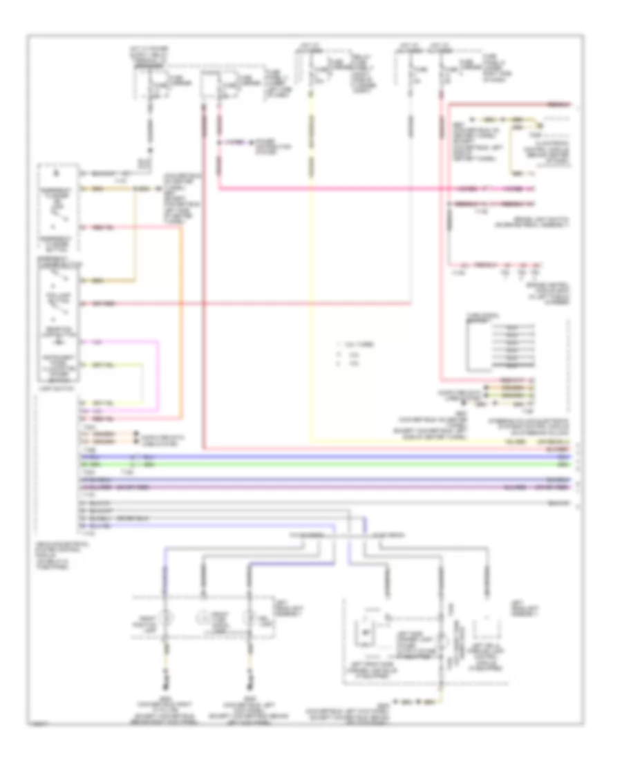 Exterior Lamps Wiring Diagram (1 of 3) for Audi RS 5 Prestige 2013