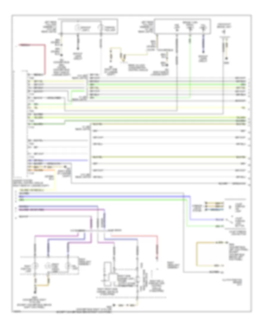 Exterior Lamps Wiring Diagram (2 of 3) for Audi RS 5 Prestige 2013
