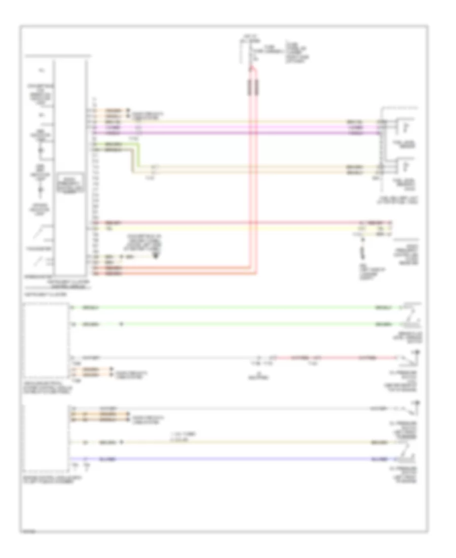 Instrument Cluster Wiring Diagram for Audi RS 5 Prestige 2013