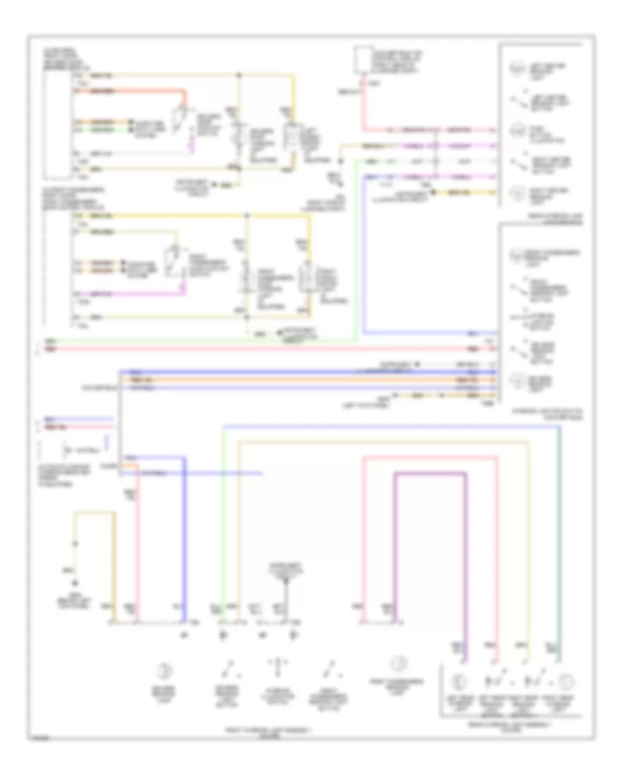Courtesy Lamps Wiring Diagram 2 of 2 for Audi RS 5 Prestige 2013