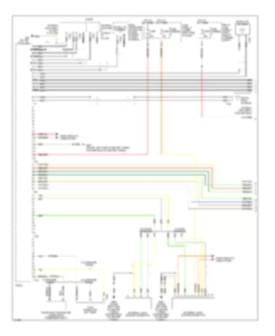 Navigation Wiring Diagram Standard Infotainment 1 of 2 for Audi RS 5 Prestige 2013