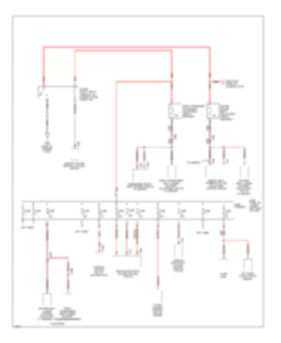 Power Distribution Wiring Diagram (8 of 9) for Audi RS 5 Prestige 2013