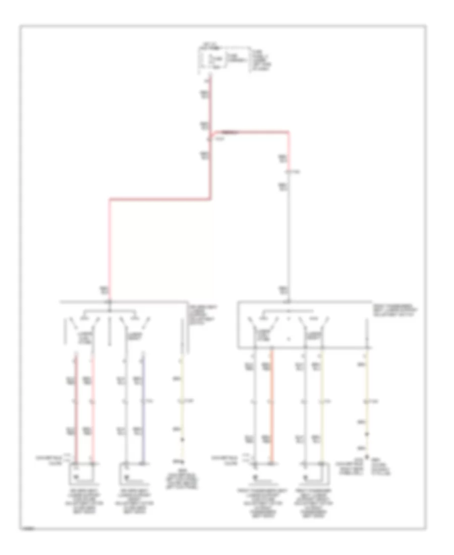 Lumbar Wiring Diagram for Audi RS 5 Prestige 2013