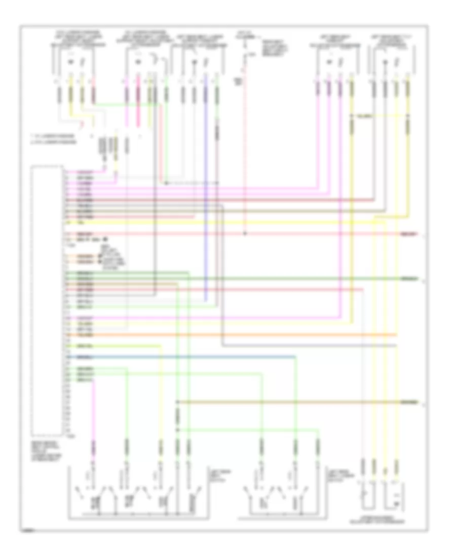 Memory Rear Seat Wiring Diagram (1 of 2) for Audi A8 Quattro 2009