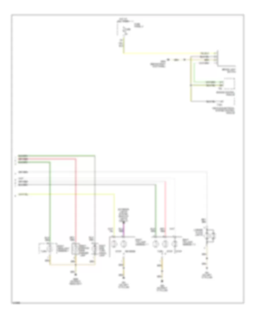 Exterior Lamps Wiring Diagram (2 of 2) for Audi A3 2006