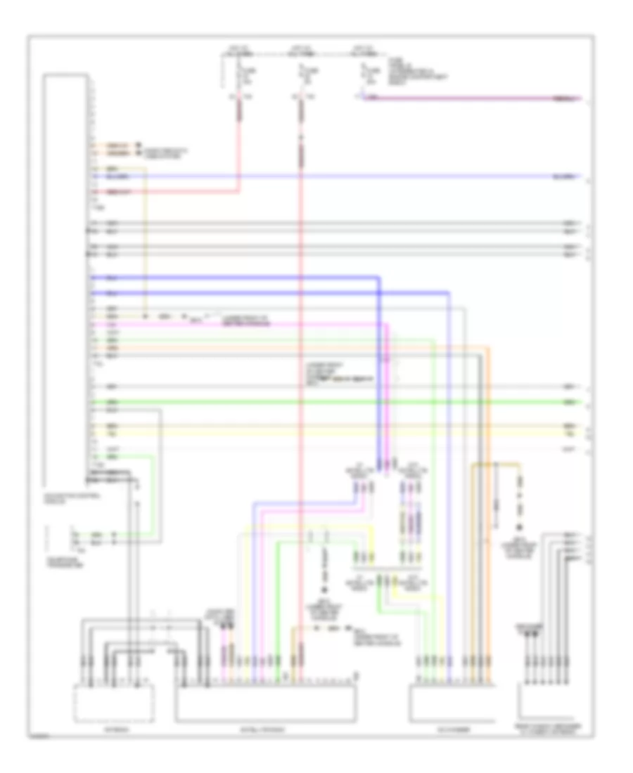 Navigation Wiring Diagram with RNS E with Bose 1 of 2 for Audi A3 2006