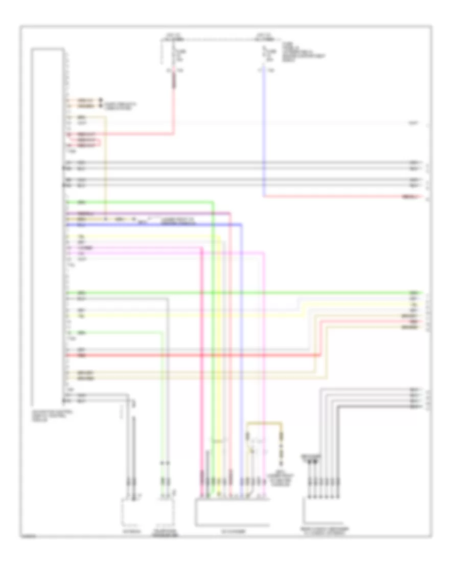 Navigation Wiring Diagram, without RNS-E with Amplifier (1 of 2) for Audi A3 2006