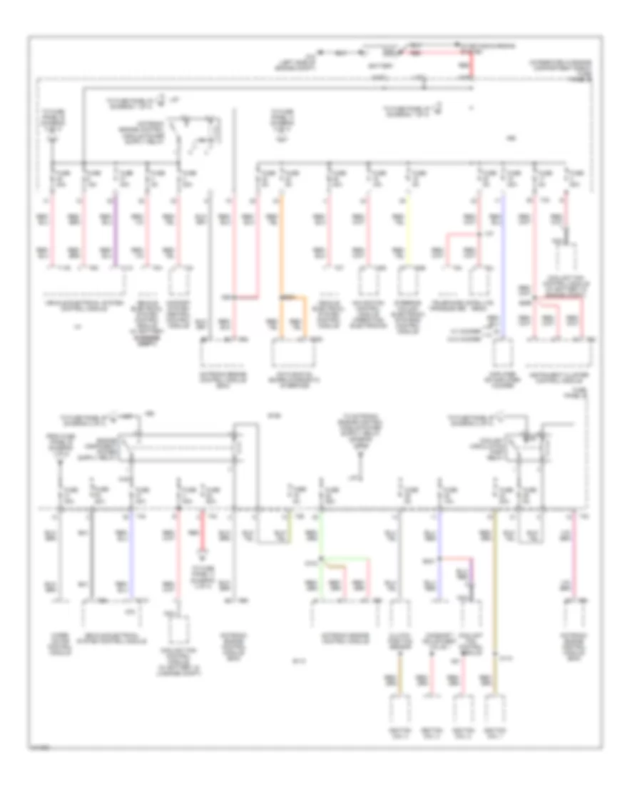 Power Distribution Wiring Diagram 1 of 4 for Audi A3 2006