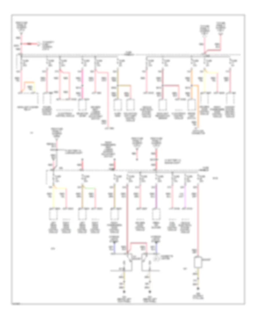 Power Distribution Wiring Diagram 3 of 4 for Audi A3 2006