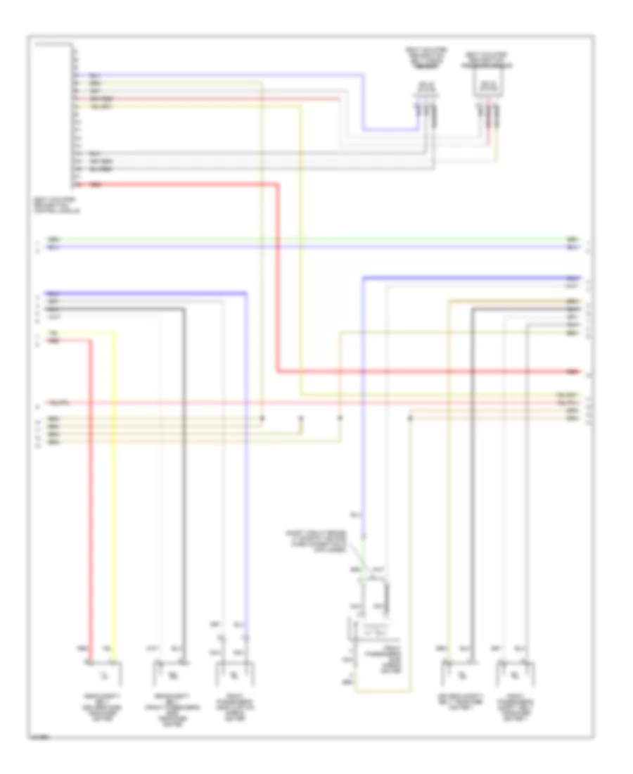 Supplemental Restraints Wiring Diagram 2 of 3 for Audi A3 2006