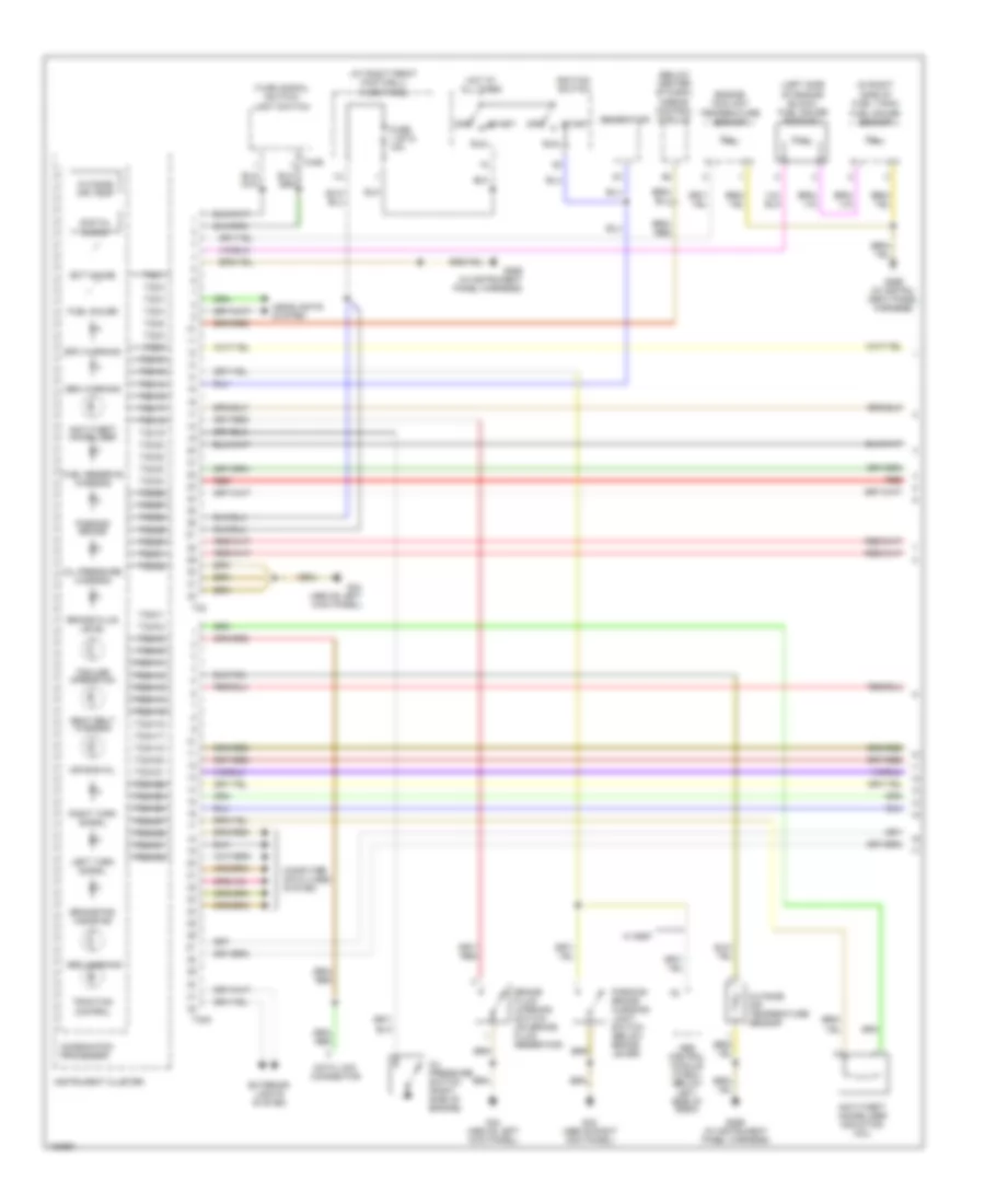 Instrument Cluster Wiring Diagram 1 of 3 for Audi A8 L Quattro 2000