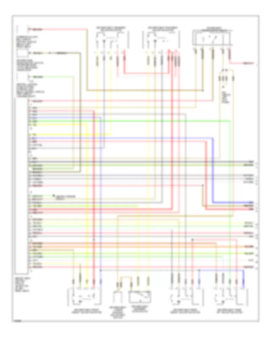 Driver s Memory Seat Wiring Diagram 1 of 2 for Audi A8 L Quattro 2000