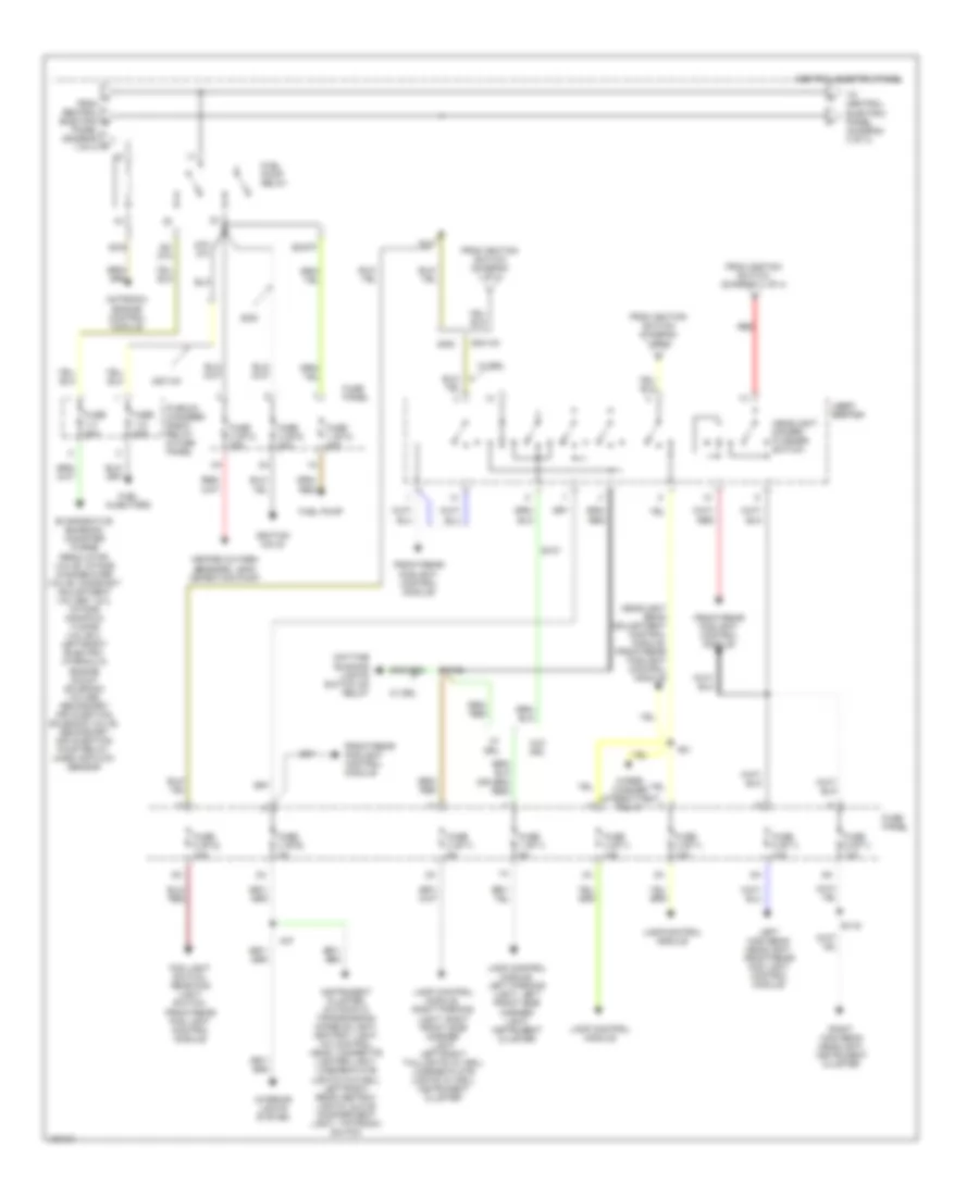 Power Distribution Wiring Diagram (2 of 4) for Audi A8 L Quattro 2000