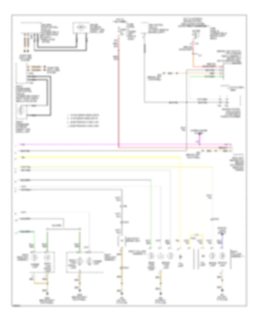 Exterior Lamps Wiring Diagram (2 of 2) for Audi A3 2.0 TDI 2012