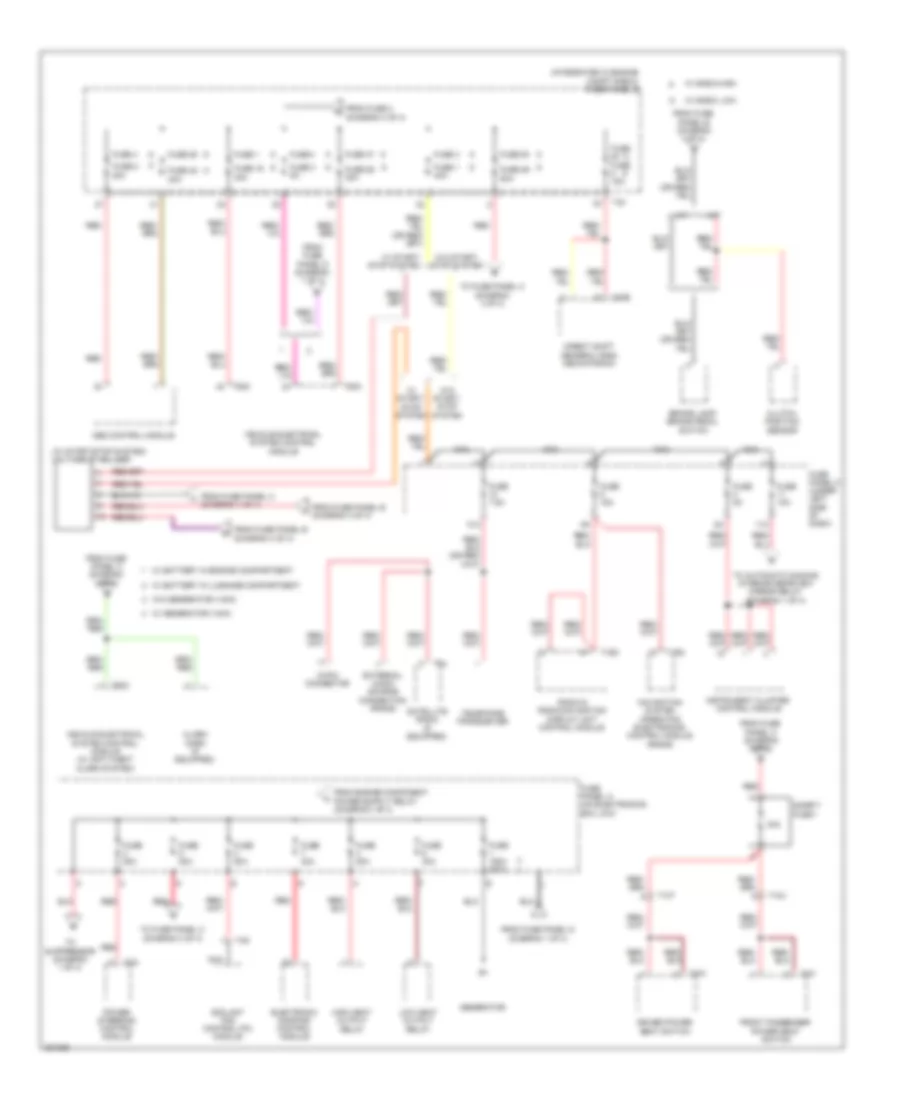 2.0L Turbo, Power Distribution Wiring Diagram (2 of 4) for Audi A3 2.0 TDI 2012