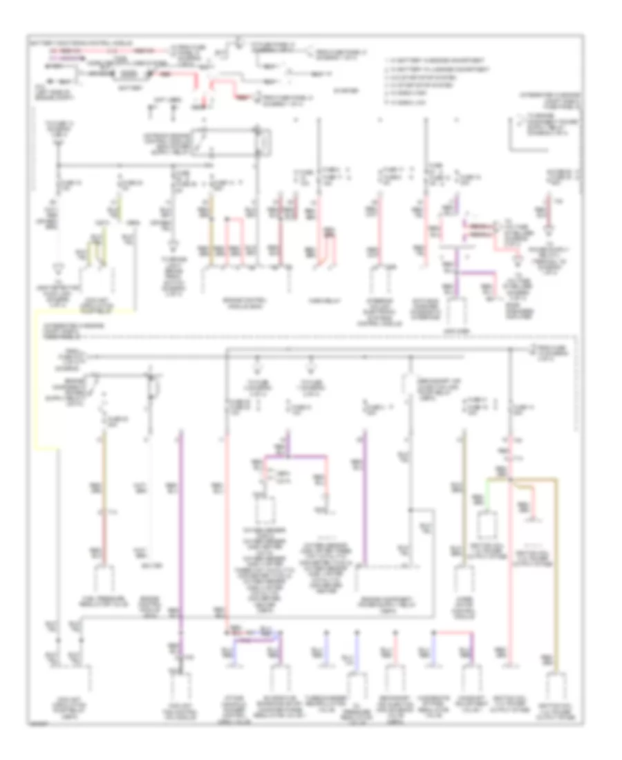 2 0L Turbo Power Distribution Wiring Diagram 4 of 4 for Audi A3 2 0 TDI 2012