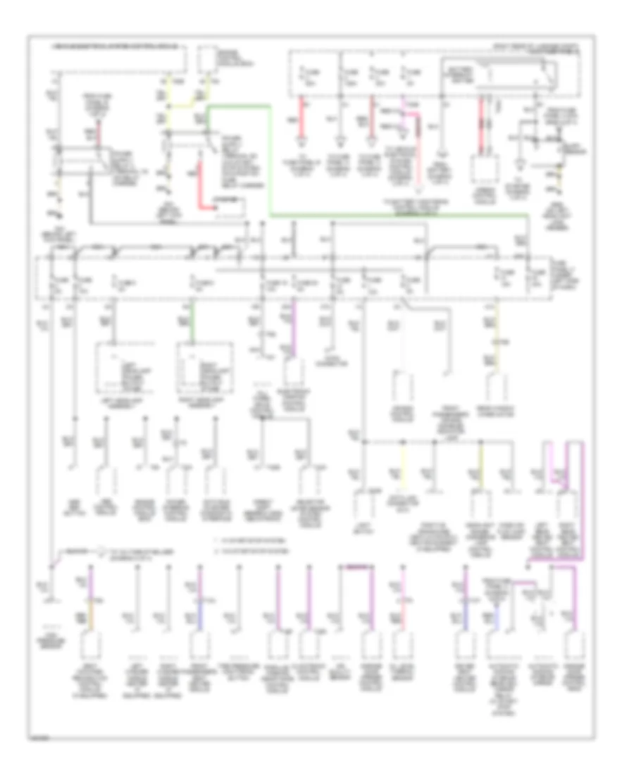 2.0L Turbo Diesel, Power Distribution Wiring Diagram (1 of 4) for Audi A3 2.0 TDI 2012