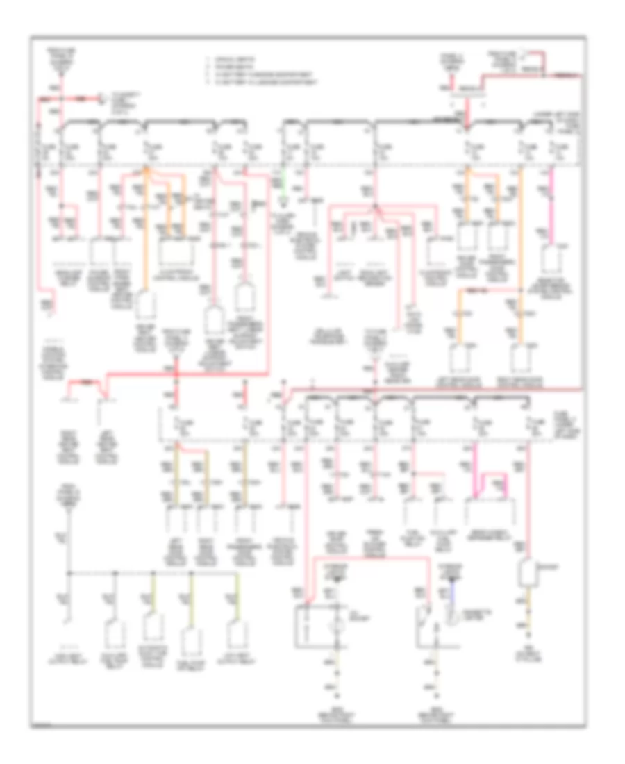 2.0L Turbo Diesel, Power Distribution Wiring Diagram (3 of 4) for Audi A3 2.0 TDI 2012