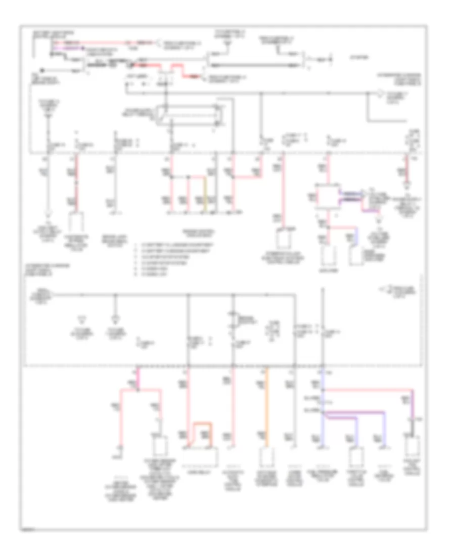 2.0L Turbo Diesel, Power Distribution Wiring Diagram (4 of 4) for Audi A3 2.0 TDI 2012