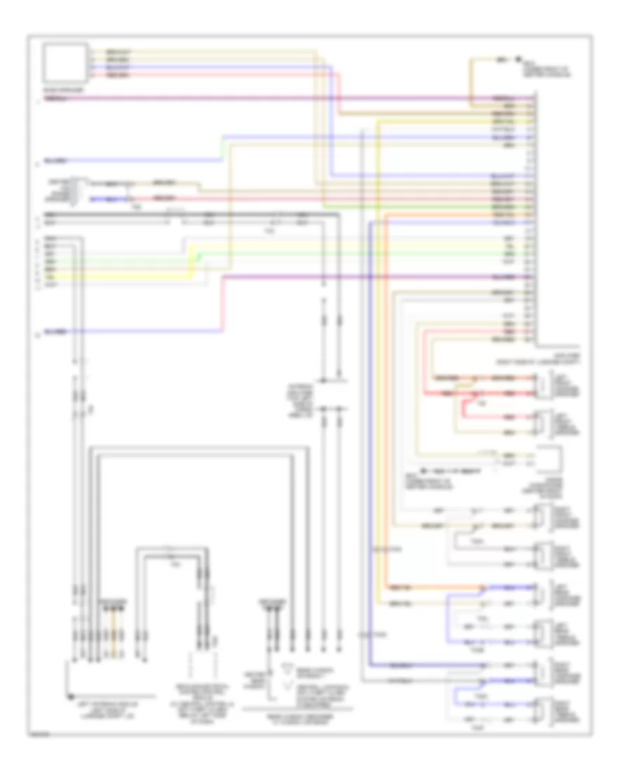Radio Wiring Diagram, with Bose (2 of 2) for Audi A3 2.0 TDI 2012